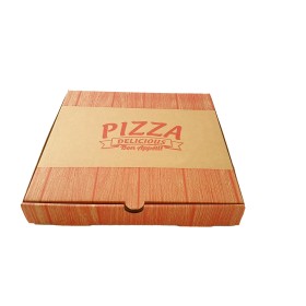 Baskılı Pizza Kutusu 33x33x4 cm (100 Adet)